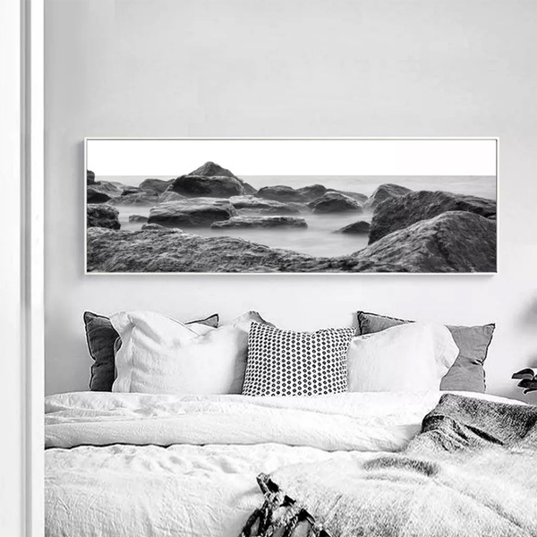 Black And White Aesthetic Mood Bedside Decorative Painting Wall