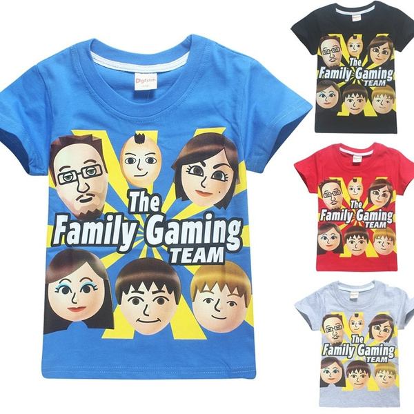 Roblox Fgteev The Family Game Print T Shirt Boys And Girls Fashion