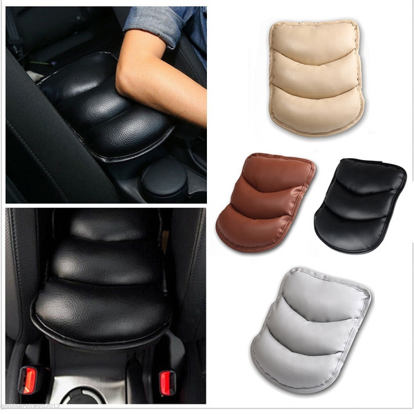 Car SUV Armrest Arm Rest Center Console Pad Cushion Seat Box Mat Cover Beige