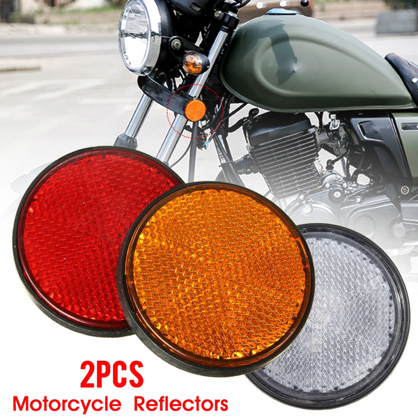 2PCS Various Reflectors Universal For Motorcycles ATV Bikes Dirt Bikes BB