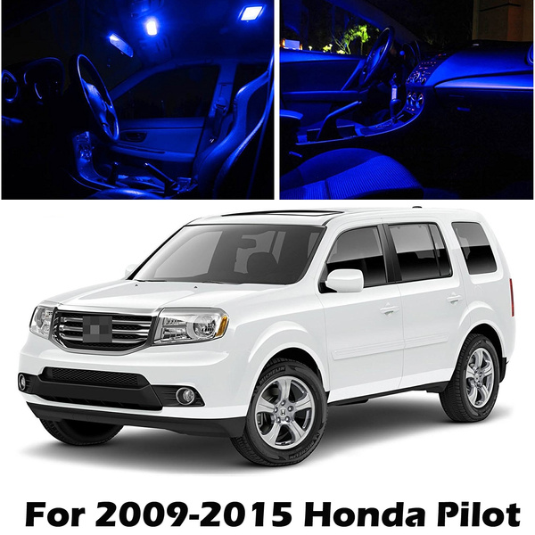 17x Blue Led Interior Dome Map Light Package License For 2009 2015 Honda Pilot