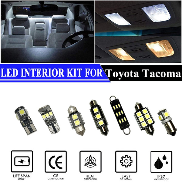 Led Interior Lights Accessories Replacement Package Kit For 2016 2019 Toyota Tacoma 9 Pieces