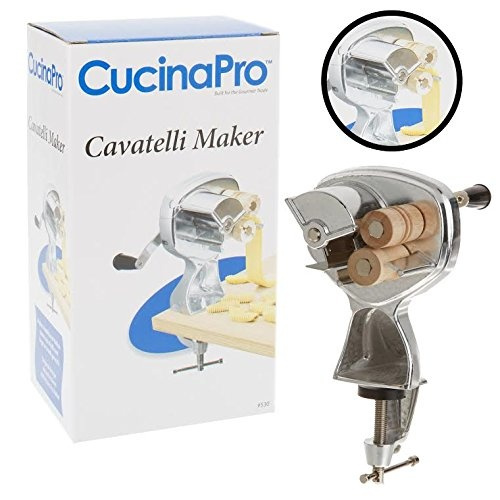 Cavatelli Maker Machine w Easy Clean Rollers Makes Authentic Gnocchi Recipes Included Pasta Seashells and More