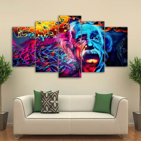 Large 60 X32 5panels Modern Canvas Pictures Wall Art Home Decor