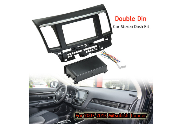 Car Radio Stereo Single 2 Din Dash Kit Harness for 2007-2013 Mitsubishi Lancer