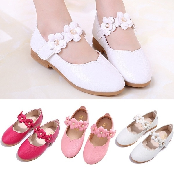 New Children Shoes Girl Fashion Flower Kid Shoes Solid All Match Casual Shoes