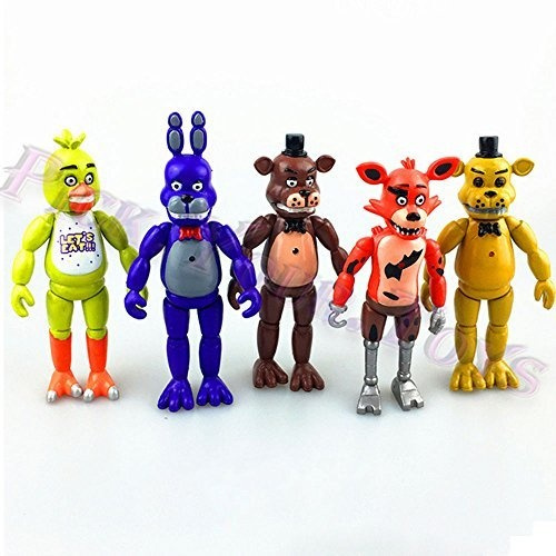 Five Night at Freddy Nightmare 5/" Set of 6 Action Figures Gift Collectible YR