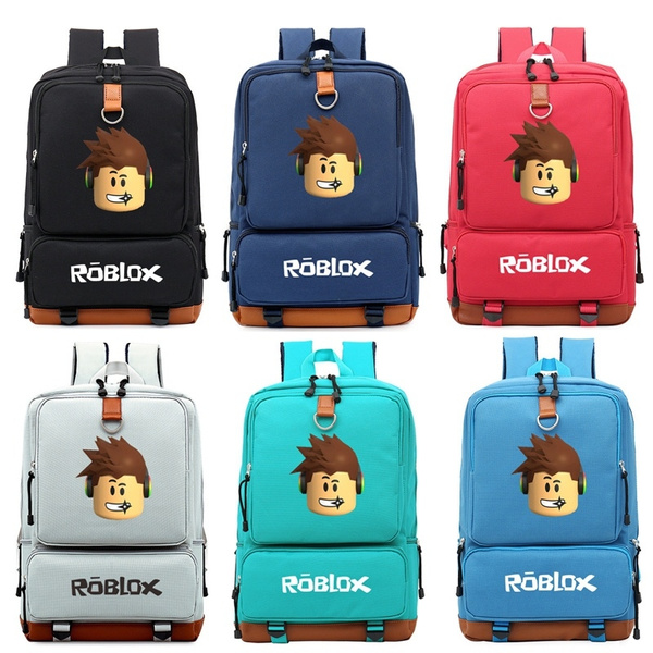 Roblox Canvas Backpack School Backpack Laptop Backpack Outdoor Travel Bags Student Shoulder Bags Roblox Bag Wish - roblox in a bag