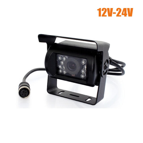 4Pin 18 LED IR HD Car Rear View Reversing Backup Camera for RV Bus Truck 12V-24V