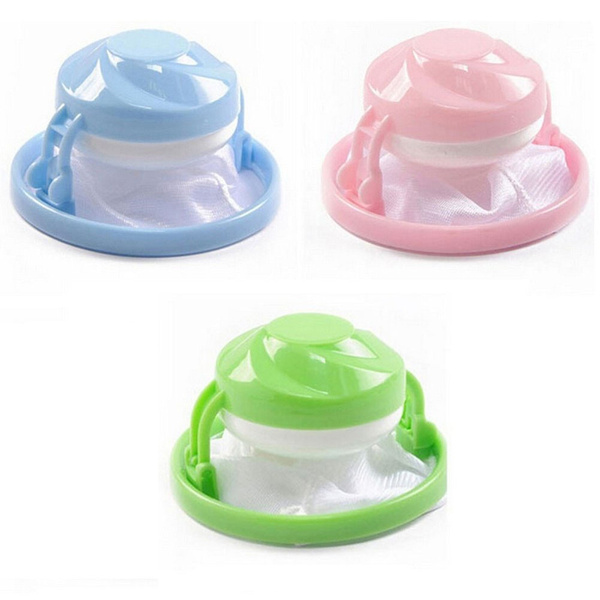 Home Floating Lint Hair Catcher Mesh Pouch Washing Clothes Laundry Filter Bag