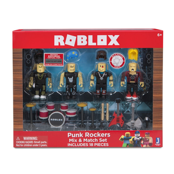 Roblox Punk Rockers Band Building Mix Match Set 18pc Play Set - roblox advertisements by frightt roblox
