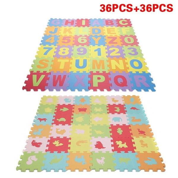 36 72 Pcs Eva Foam Puzzle Mats Kids Floor Mat For Children Pattern