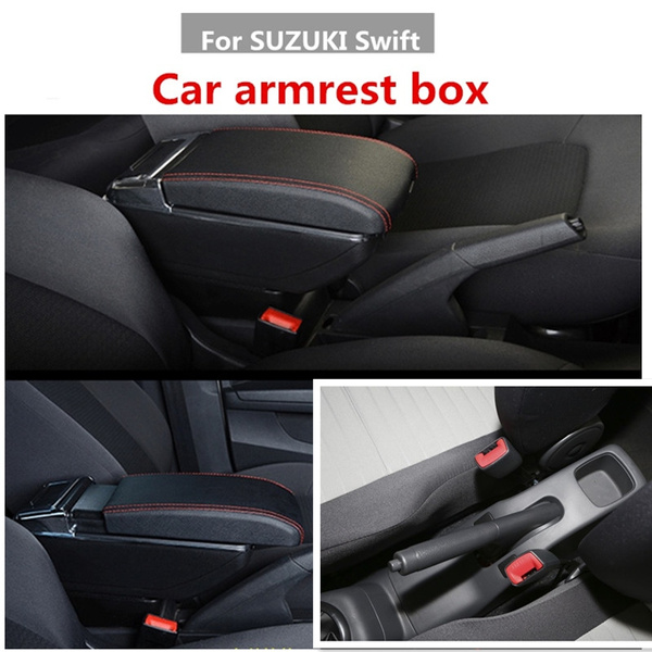 Car Armrest Box Central Store Content Box Cup Holder Ashtray Car Accessories For Suzuki Swift 2005 2018