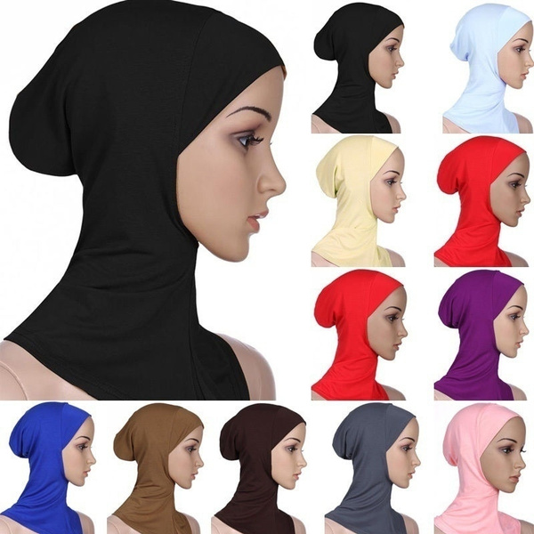 Hijab Ninja Underscarf Head Neck Cover Bonnet Hat Cap Under Scarf Fashion