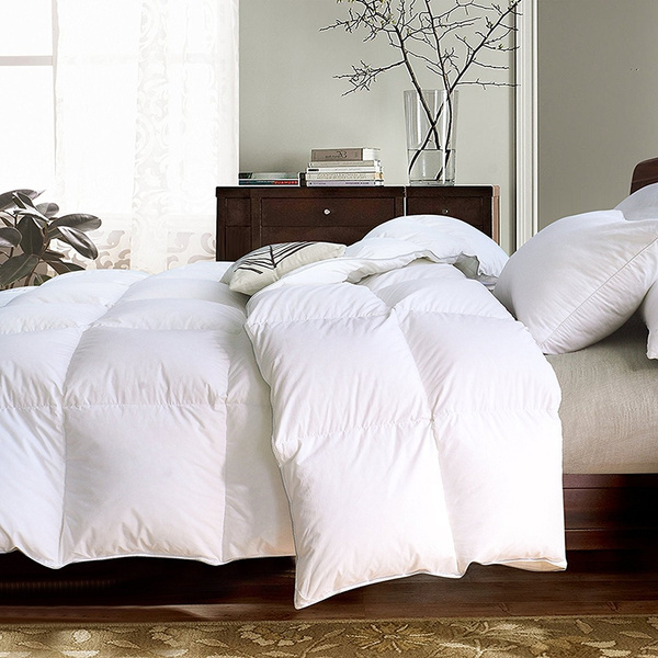 Luxurious Goose Down Comforter King Size Duvet Insert All Seasons