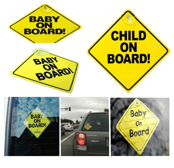 BABY ON BOARD SIGN VEHICLE WINDOW SIGN CHILD ON BOARD 