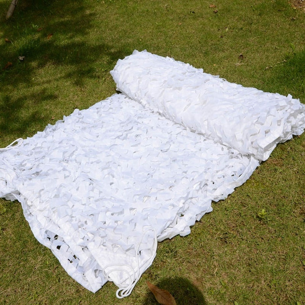 Three Size White Camouflage Netting Snow Camo Netting Sunshade Netting Decoration Snow White Camo Net