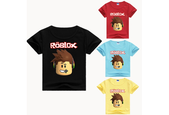 Roblox T Shirt Children Summer Boys Girls Kids Short Sleeve T Shirts Roblox Print Tee Tops Baby Costume Wish