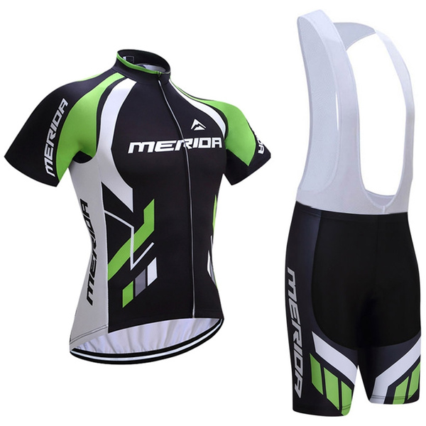 Merida Men Cycling Short Sleeve Jersey Shorts Clothing Bike Bicycle Outdoor wear