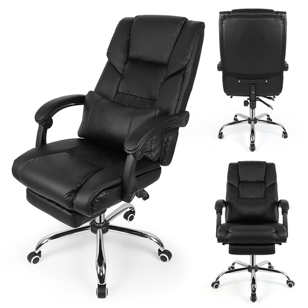 Design Lifting Chair Reclining Office Chair High Back Computer Napping Chair Leather Fr Wish