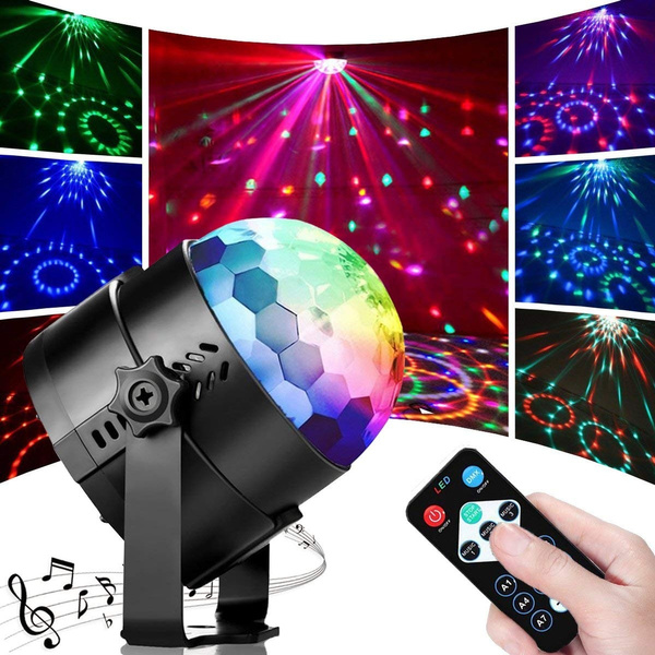 Party Disco Ball Lights Sibaok Sound Activated Led Rotating Magic