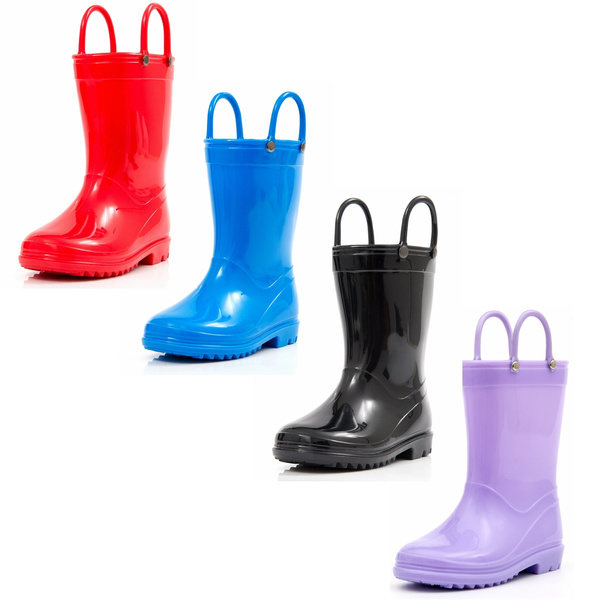 Outee Toddler Kids Lightweight Rain Boots
