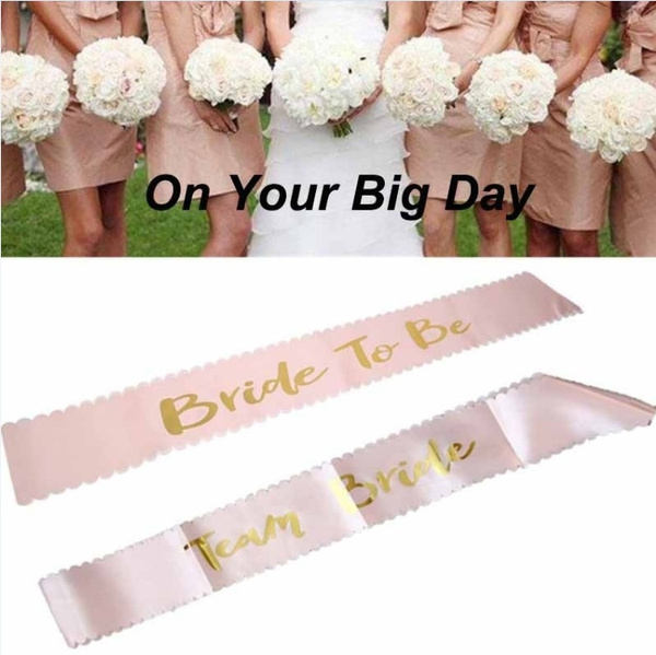 Classic Bride To Be Lace Sash Shoulder Strap Hens Night Wedding Party Decor n