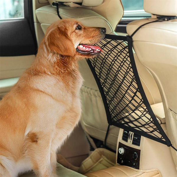 Car Dog Barrier Seat Net Organizer Universal Stretchy Auto ...
