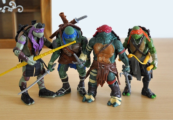 4pcs//Lot Teenage Mutant Ninja Turtles Movie 5/" PVC Action Figure Toys TMNT toy