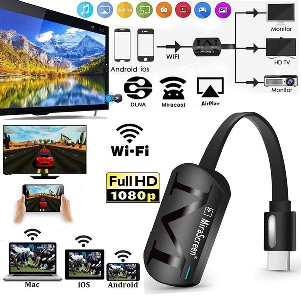 MiraScreen G4 Wireless HD TV Dongle WiFi Display Receiver 1080P Miracast Airplay