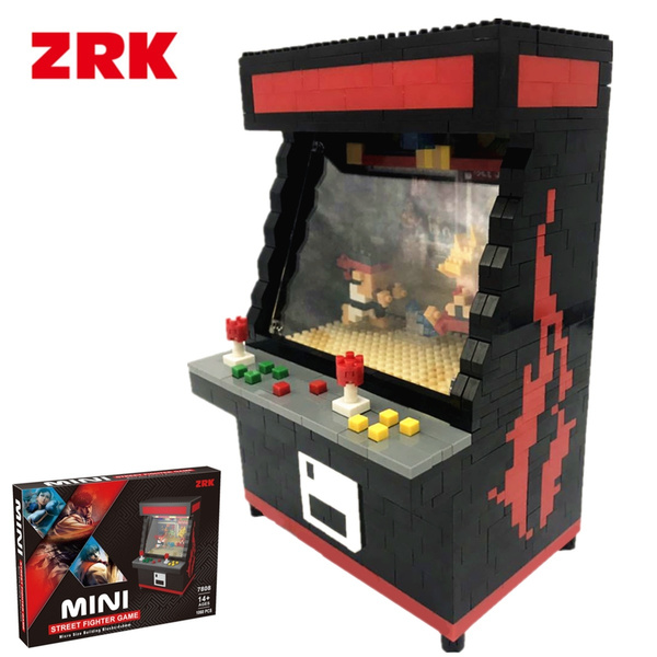 Zrk Arcade Street Fighter Game Machine Diy Diamond Mini Building