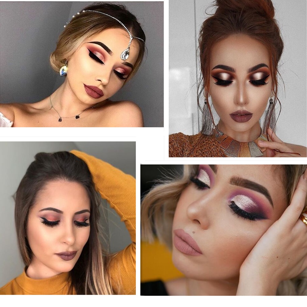 4 pop makeup looks with pigment eyeshadow palette