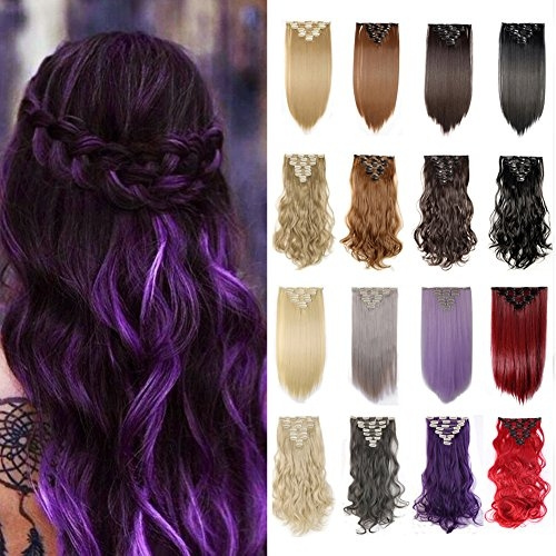 2 5 Days Delivery Clip In Hair Extensions 30colors Synthetic