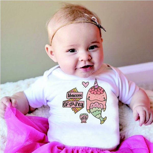 Funny Baby Gifts Unicorn Onesies Hipster Baby Clothes Funny Onesies Baby Girl Clothes Narwhal Onesie Shirt Unicorn Of The Sea