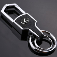 For Lexus Auto Car Logo Emblem Key Chain Metal Alloy Leather Gift