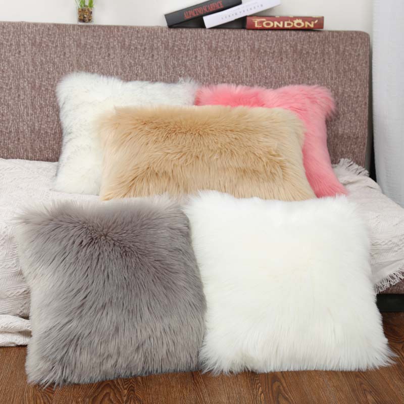 furry pillow cases