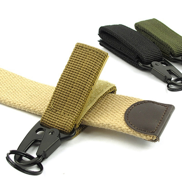 Nylon Military Key Hook Outdoor Webbing Molle Buckle Hanger Carabiner Clip Belt