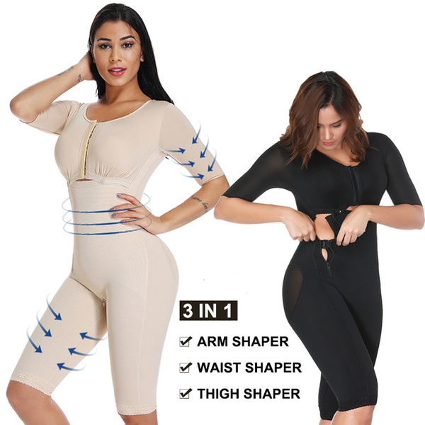 Womens Post Surgery Bodysuit Full Body Coverage Shaper Fajas Compression Garment