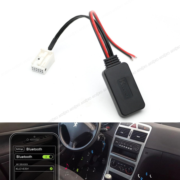 12Pin Car Bluetooth Adapter Aux Cable For Peugeot 207 307 407 Citroen C2 C3 RD4