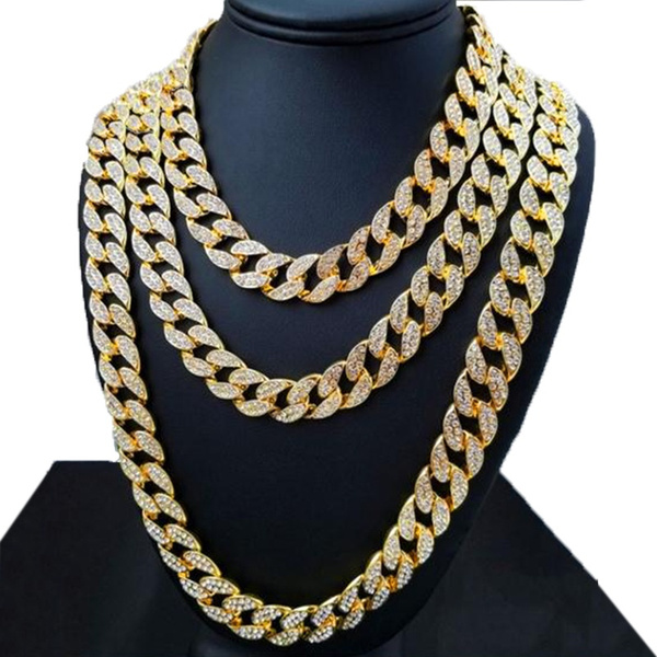 Hip Hop Gold Tone 2 Chainz Cuban Link Chain Necklace 24
