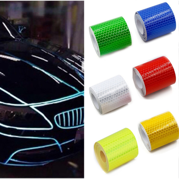 Car Auto Reflective Safety Warning Conspicuity Roll Tape Film Decal Sticker 3M