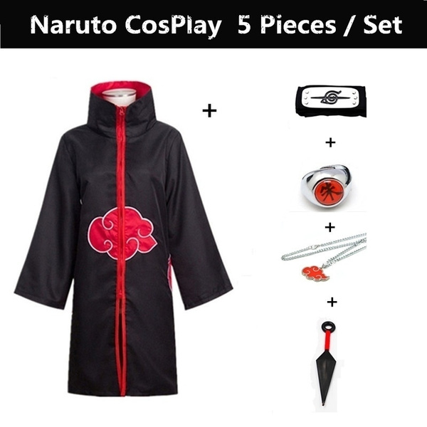 Cosplay Uniform Cloak Halloween Costume Naruto Uchiha Sasukeuchiha Itachi Cosplay Costume Robe Uniform