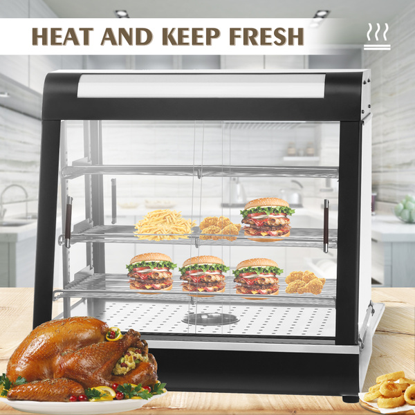 26 Commercial Countertop Hot Food Warmer Display Case For