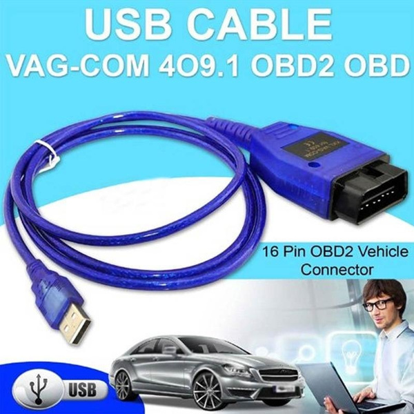 409.1 USB Cable OBD2 II OBD Diagnostic Scanner for VW//Audi//Seat VCDS