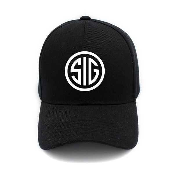 Baseball Cap sig sauer Logo Snapbacks Truker Hats Unisex Adjustable Fashion Cap Grey