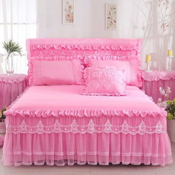 bed sheets with lace trim