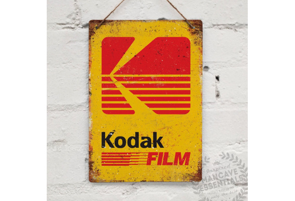 Kodac retro vintage style metal sign/plaque shed