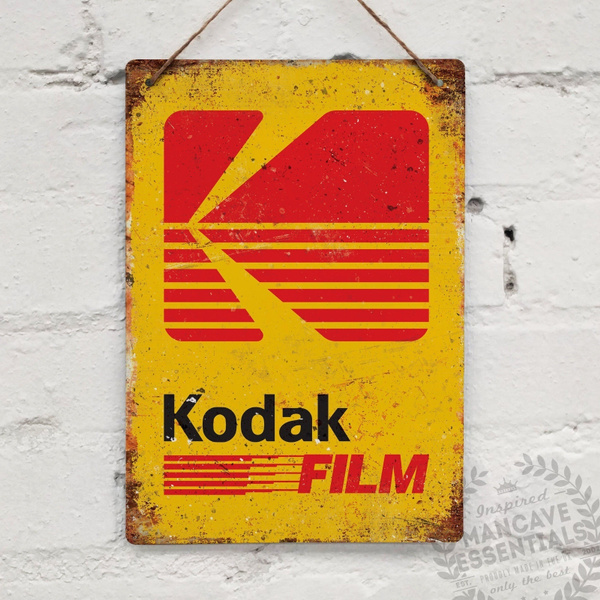 Kodac retro vintage style metal sign/plaque shed
