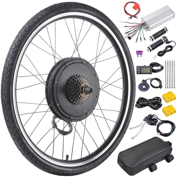 48V 1000W Rear Wheel Electric Bicycle E-Bike Conversion Kit Cycling Motor w// LCD
