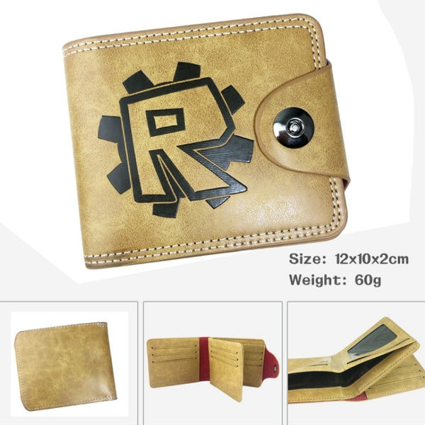 Roblox Short Wallet Purse Coin Bag Cartoon Pu Leather With Card Holder Wallet Gift - how much are roblox coins